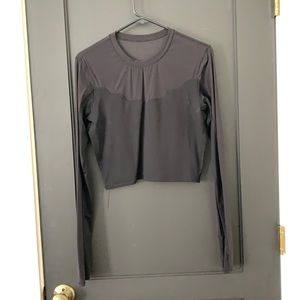 Lululemon long sleeve sheer crop top